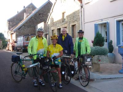 Le groupe à Vitteaux