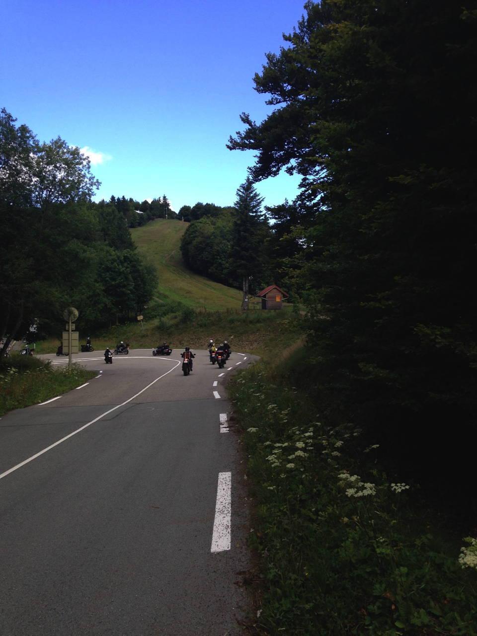 Motards sur la route