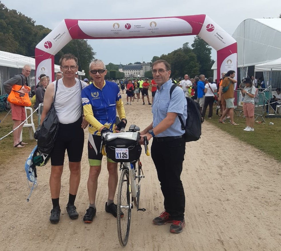 24 août : Olivier et Gérard de l’Abeille sont venus m’accueillir à Rambouillet