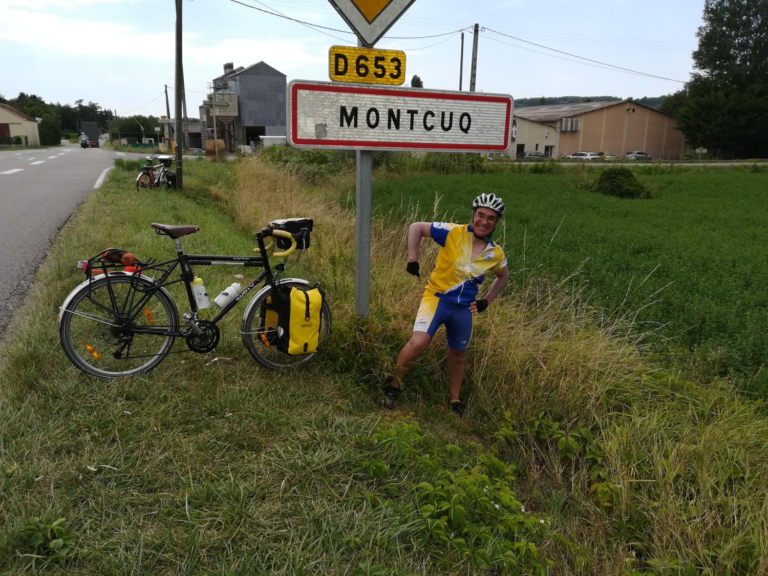 Panneau de ville de Montcuq